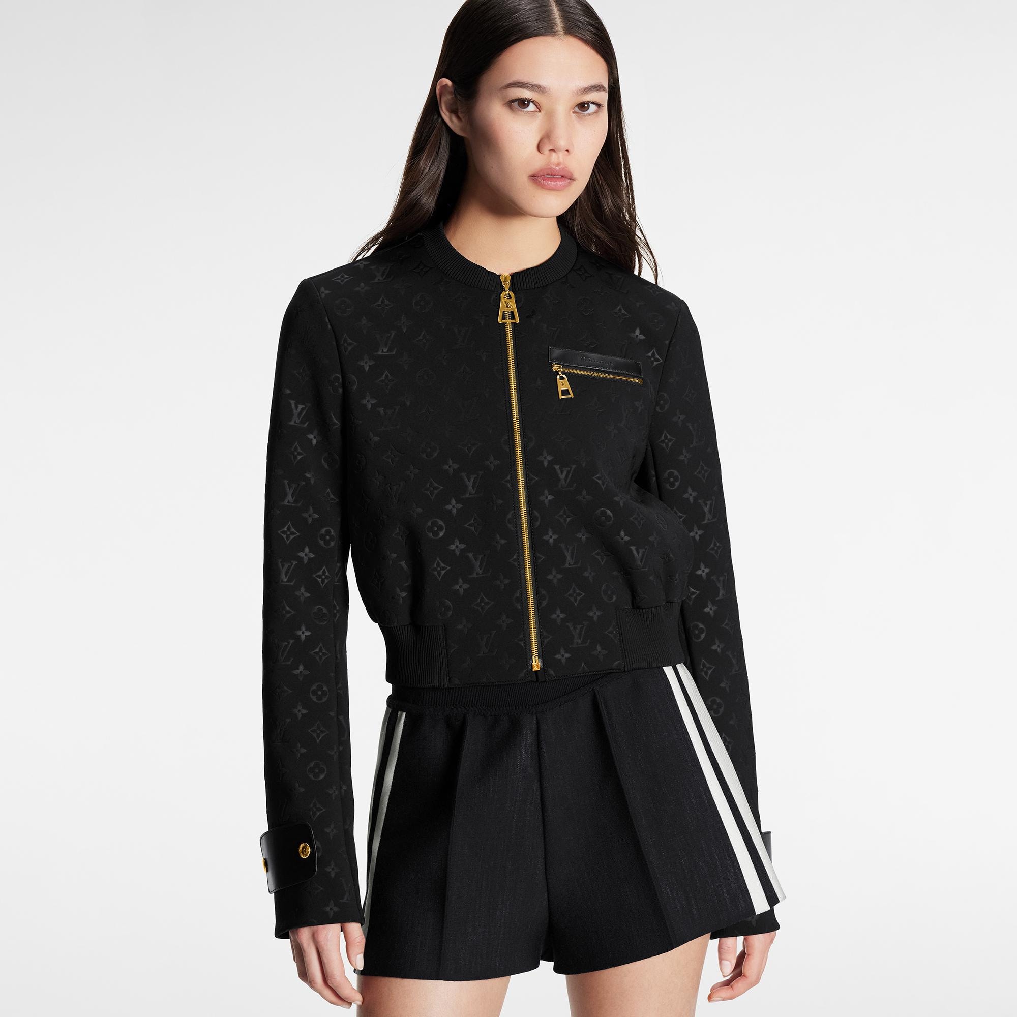 Embossed Monogram Bomber Jacket Ready to Wear LOUIS VUITTON